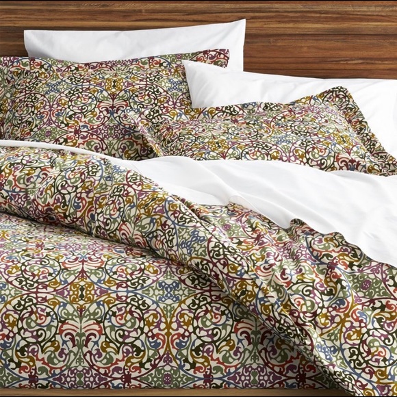 Crate Barrel Bedding Crate Barrel Lucia Fullqueen Duvet Cover